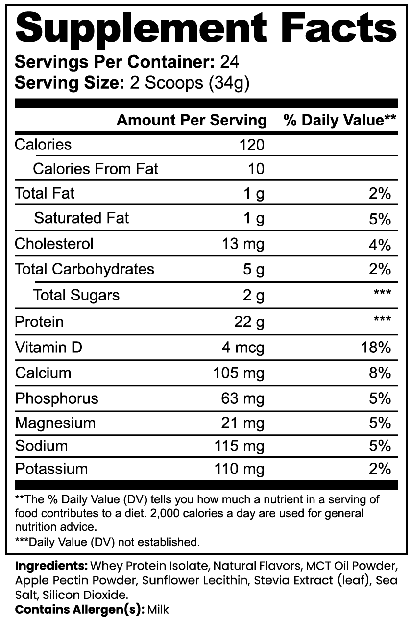 KV-Advanced 100% Whey Protein Isolate (Vanilla)